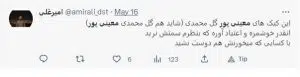 رصد شبکه های اجتماعی در صنایع غذایی، بررسی 3 برند ایرانی 9 معینی پور در توییتر