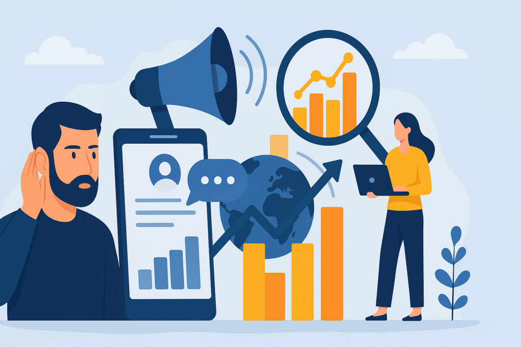 چگونه با سوشال لیسنینگ رقبا را رصد کنیم و فرصت‌های پنهان بازار را کشف کنیم؟